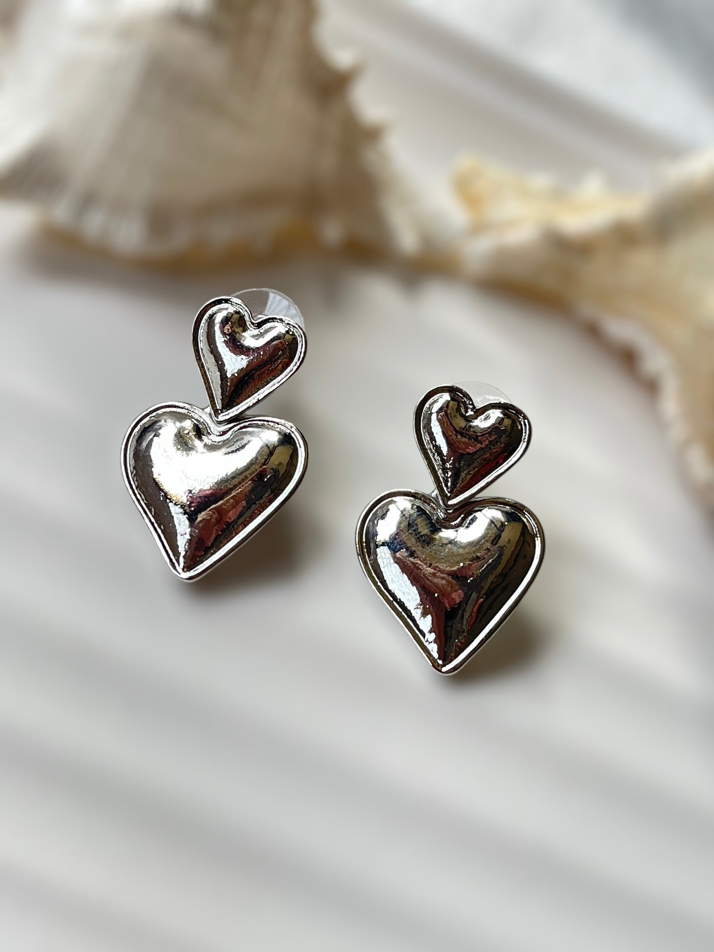 Dual Heart Earrings