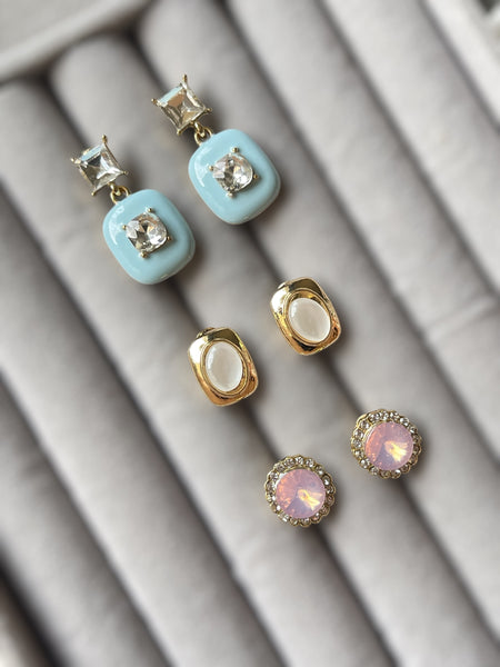 Trinity Gleam Set of 3 Earrings