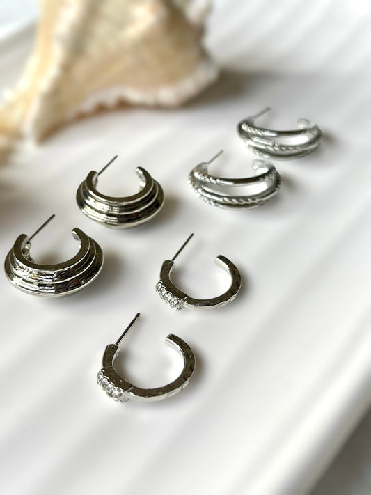 Glimmering Grove Set of 3 Earrings