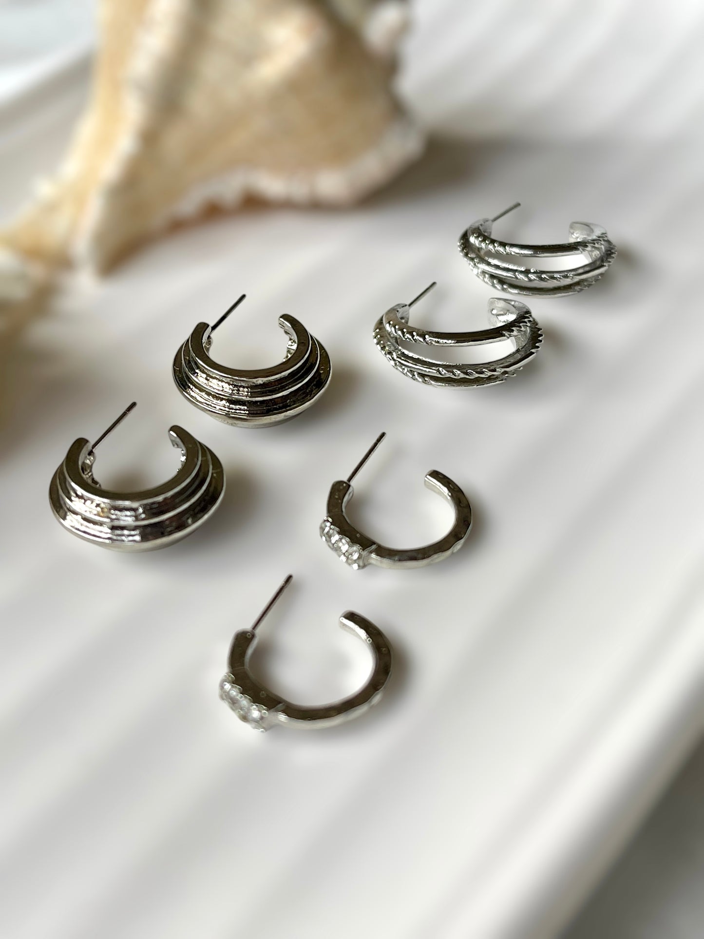 Glimmering Grove Set of 3 Earrings