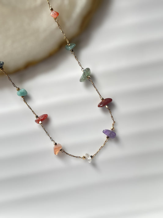 Raw Stone Necklace - 1