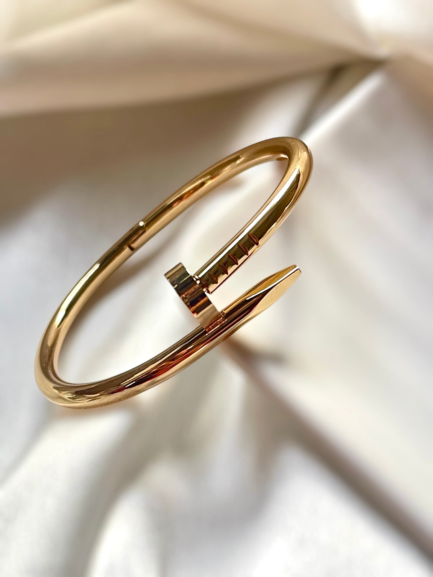 Baby Size Broad Nail Cartier Cuff Bracelet
