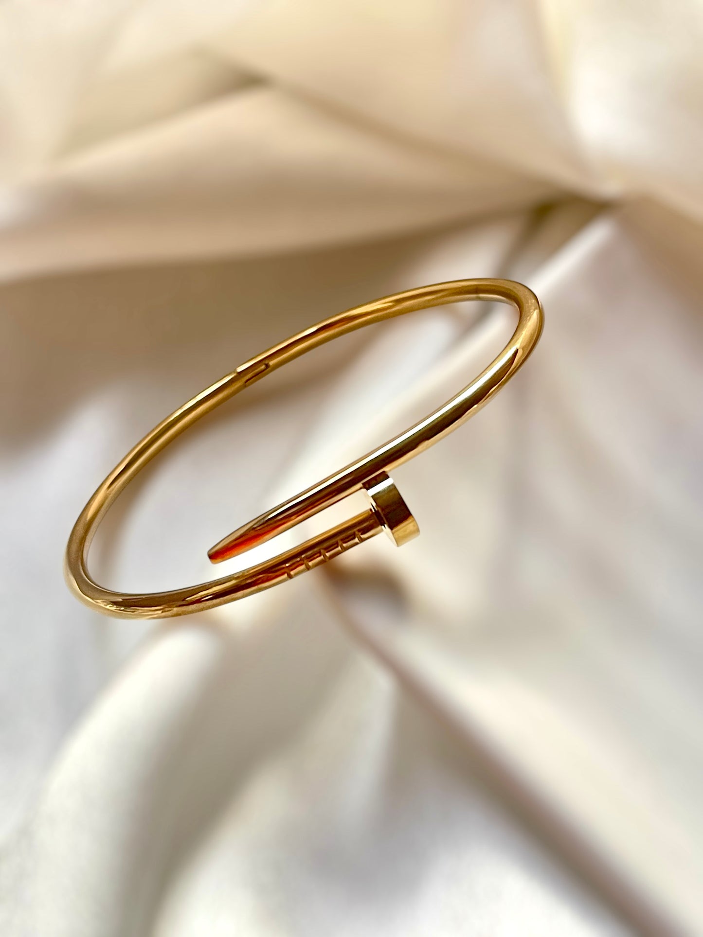 Baby Size Sleek Nail Cartier Cuff Bracelet