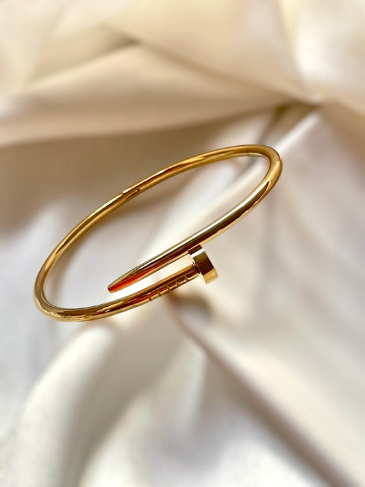 Baby Size Sleek Nail Cartier Cuff Bracelet