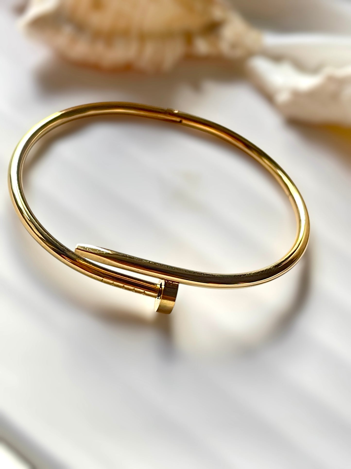 Baby Size Sleek Nail Cartier Cuff Bracelet