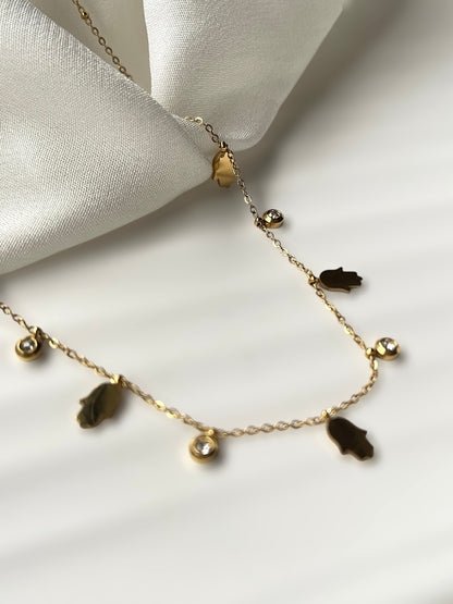 Hamsa Charm Necklace