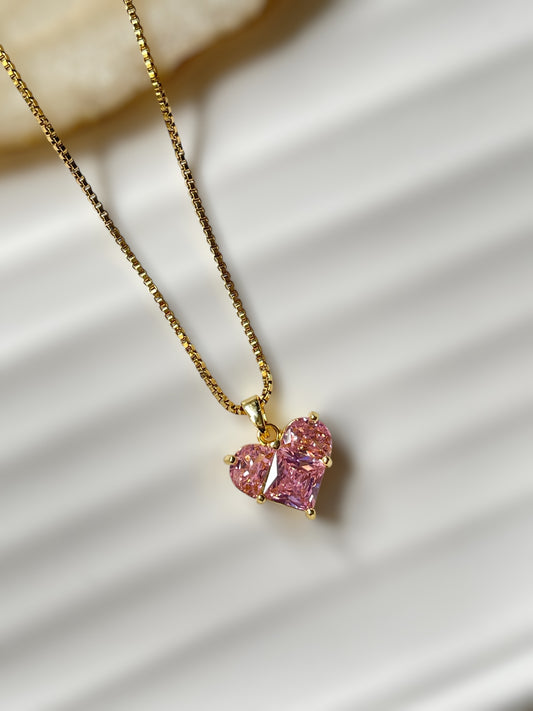 Pink Heart Necklace