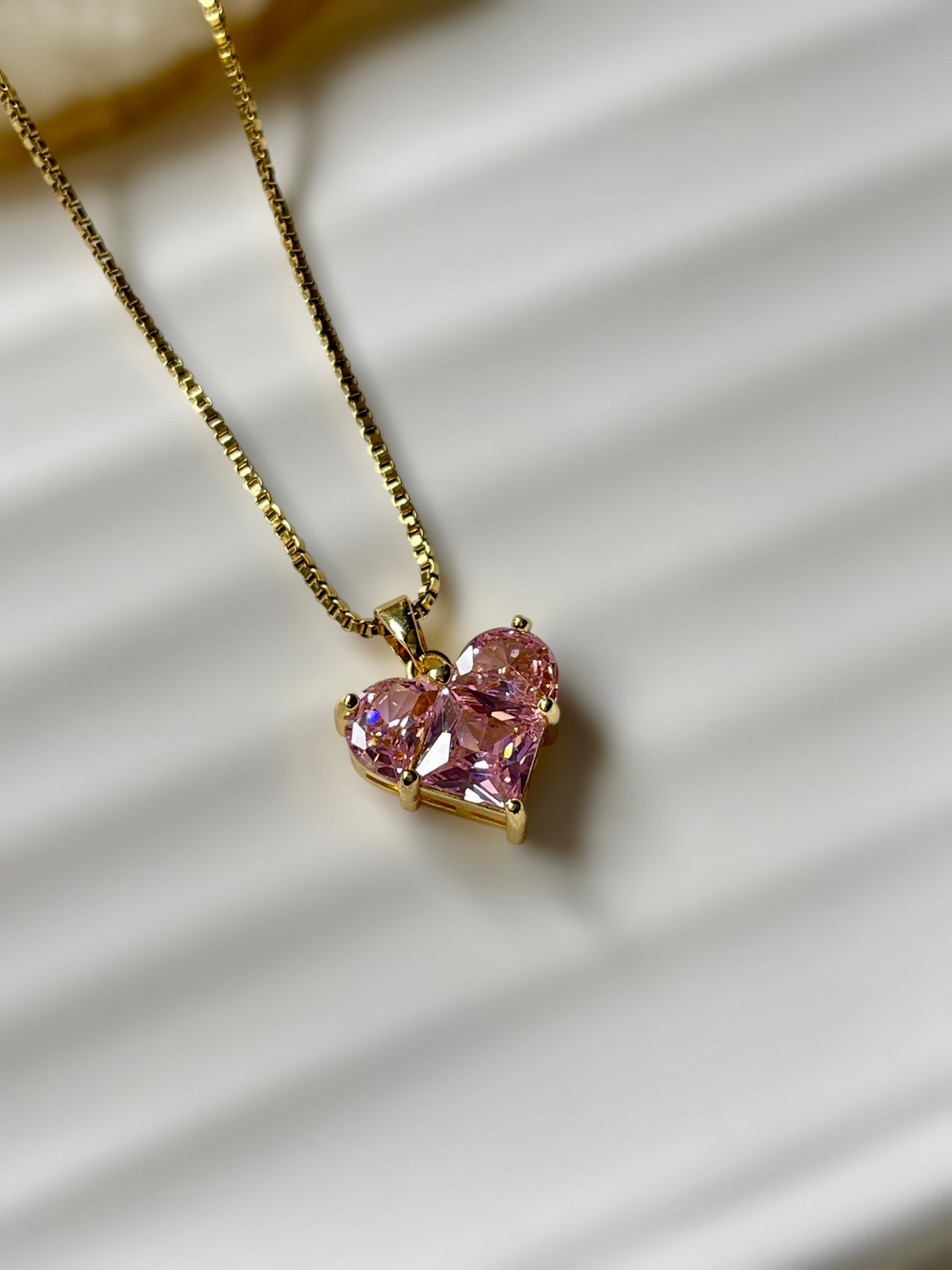 Pink Heart Necklace