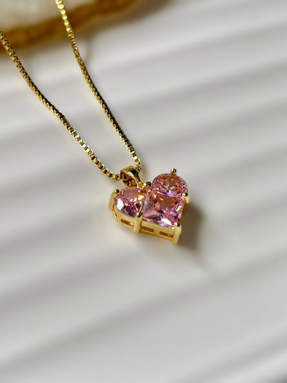 Pink Heart Necklace