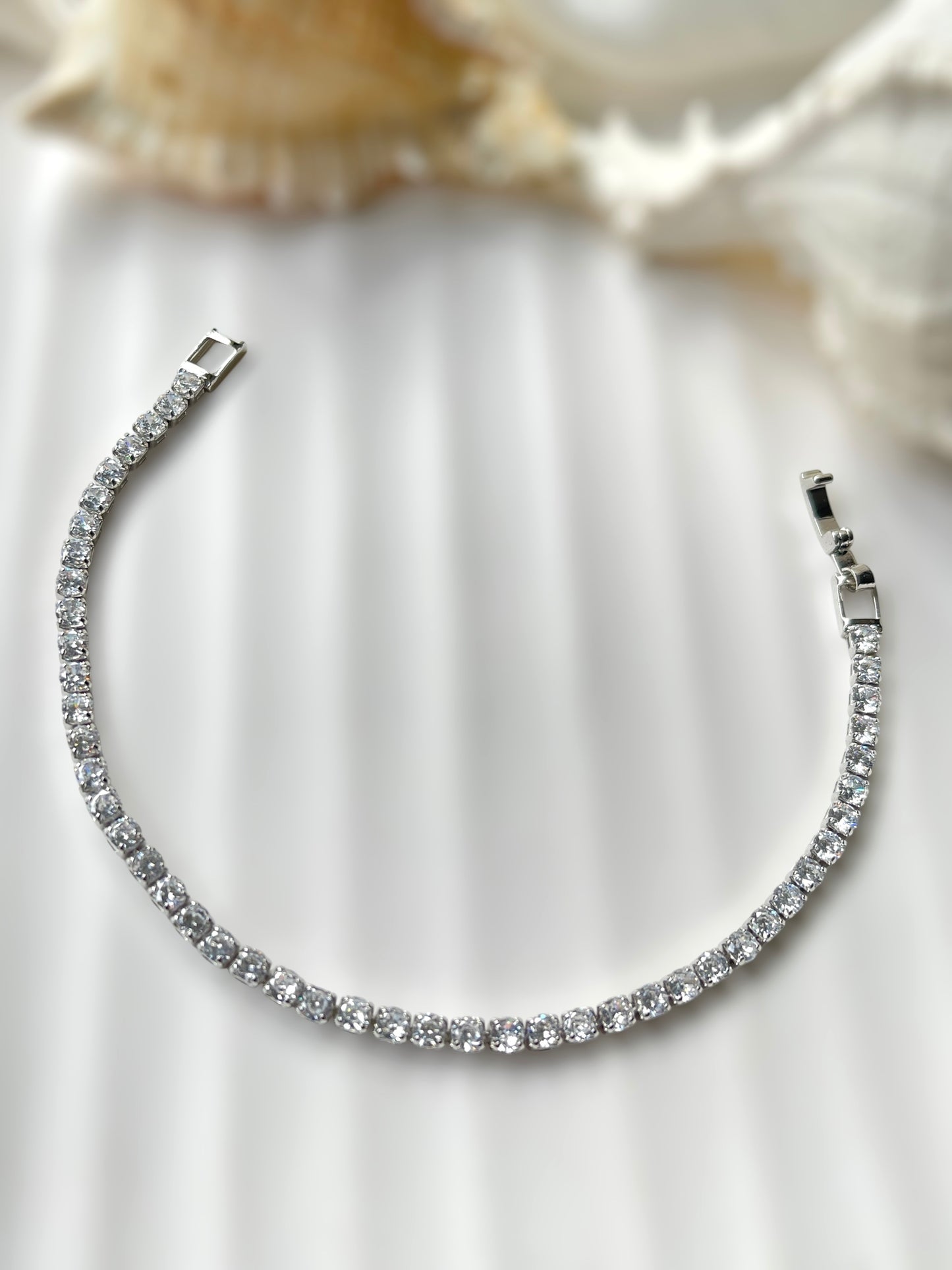 Frosted Tennis Bracelet