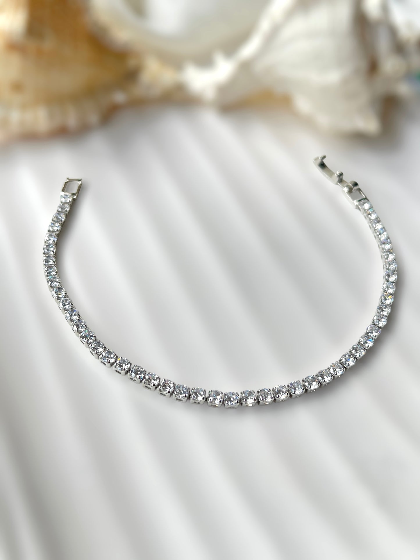 Frosted Tennis Bracelet