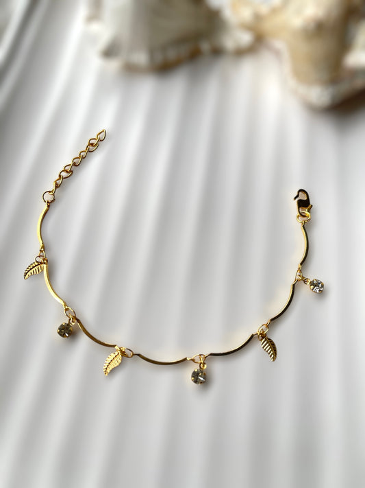 Leaf Charm Bracelet