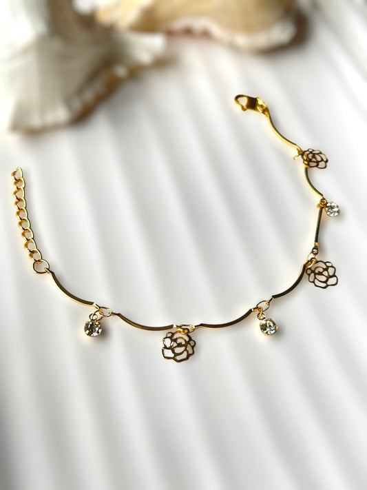 Rose Charm Bracelet