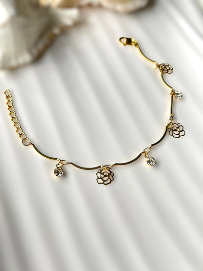 Rose Charm Bracelet