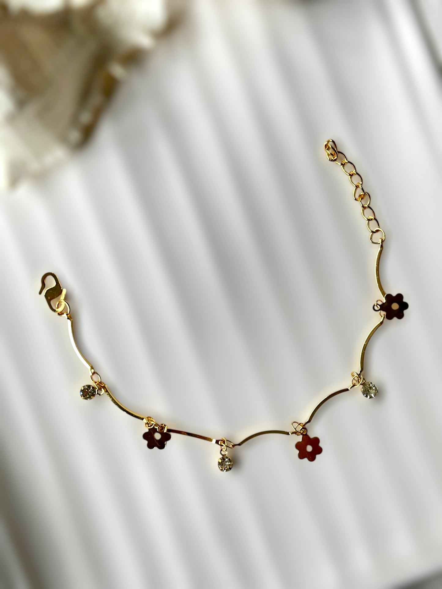 Floral Charm Bracelet