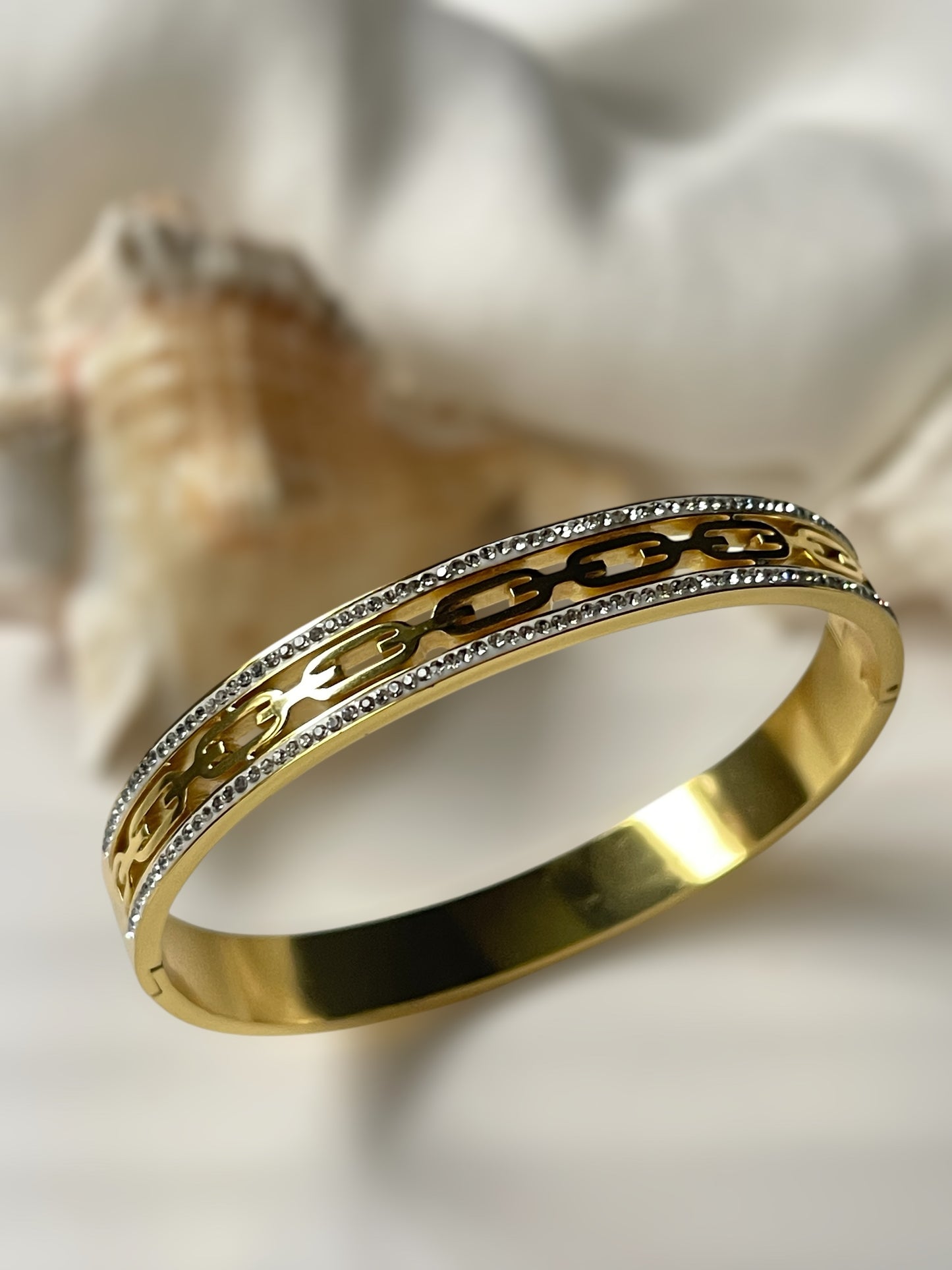 Sunstone Sweep Cuff Bracelet