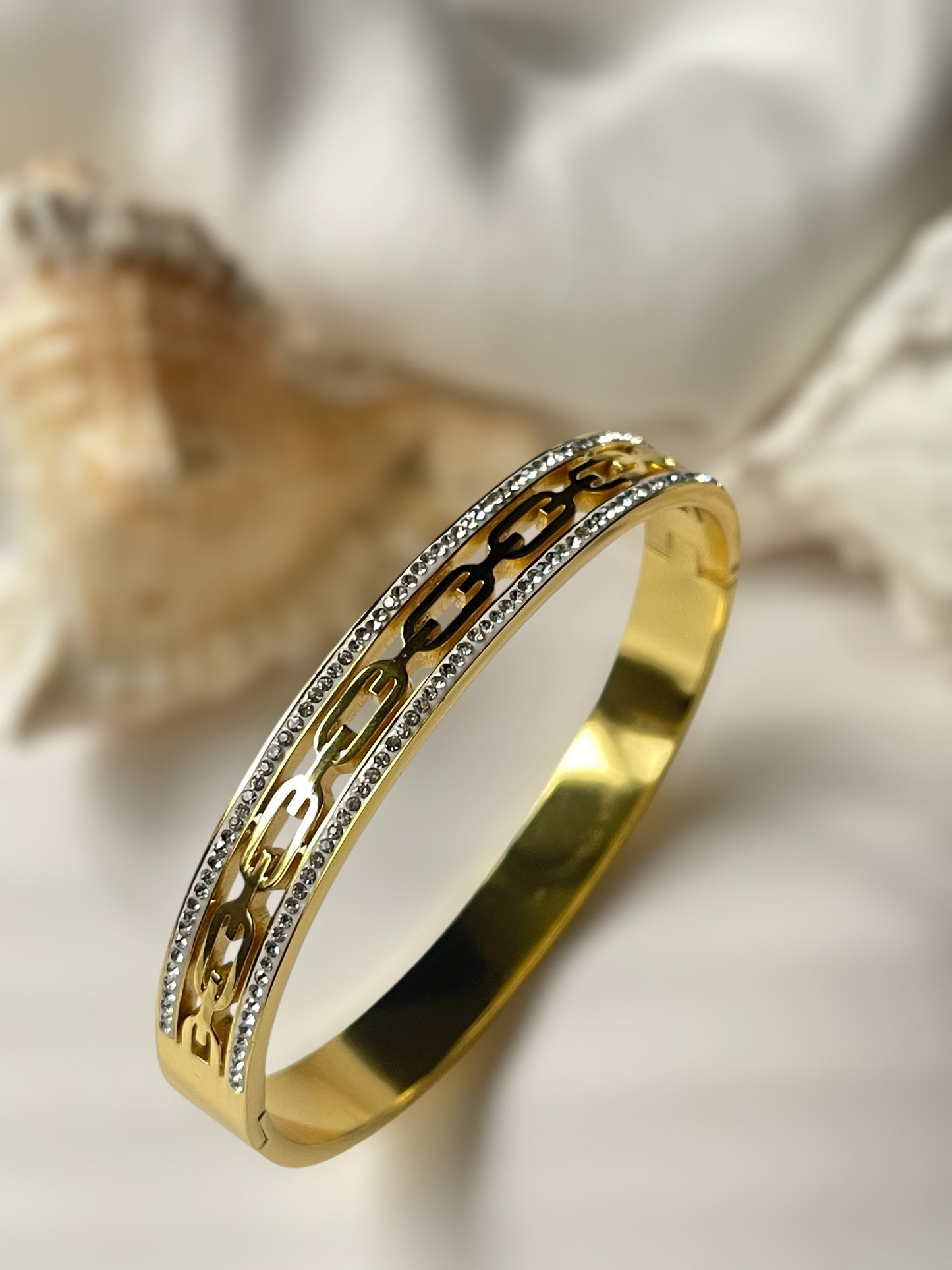 Sunstone Sweep Cuff Bracelet