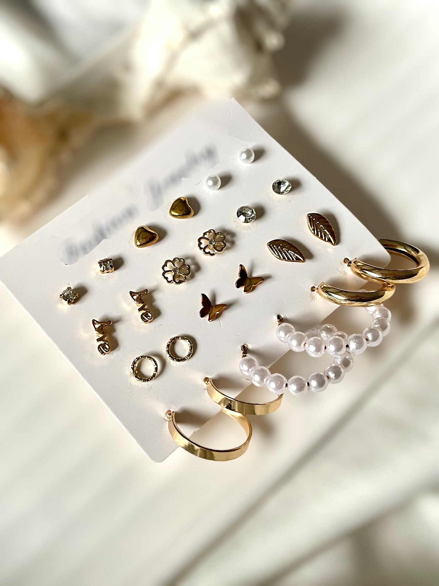 Opulent Pair of 12 earrings