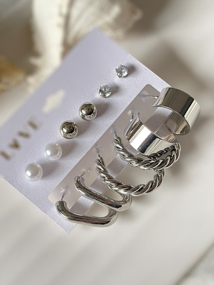 Diasy Pair of 6 earrings