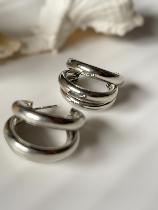 Rose Pair of 6 Earrings