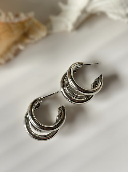 Rose Pair of 6 Earrings