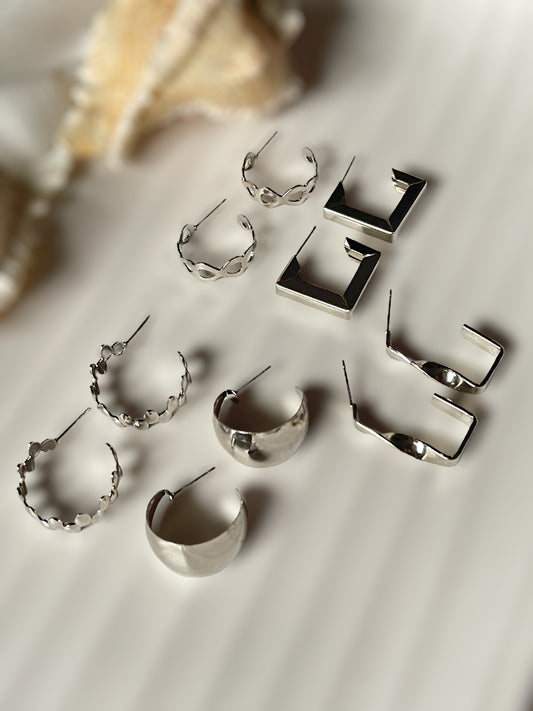 Aurora Pair of 5 earrings