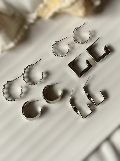 Aurora Pair of 5 earrings