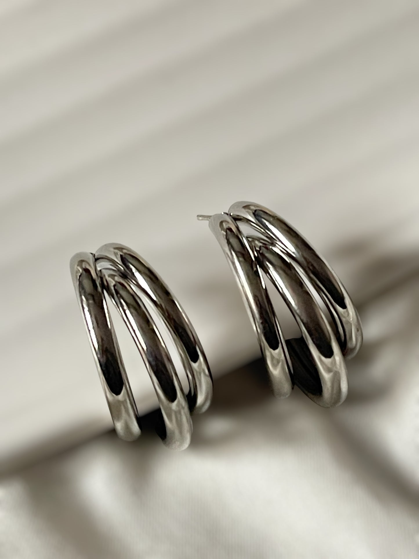 Eclipse pair of 3 earrings