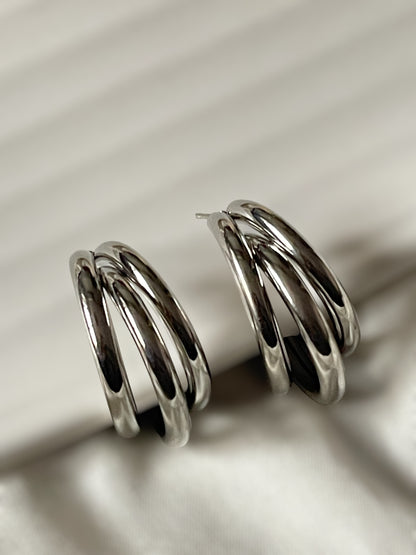 Eclipse pair of 3 earrings