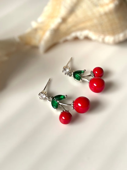 Cherry Loop Earrings