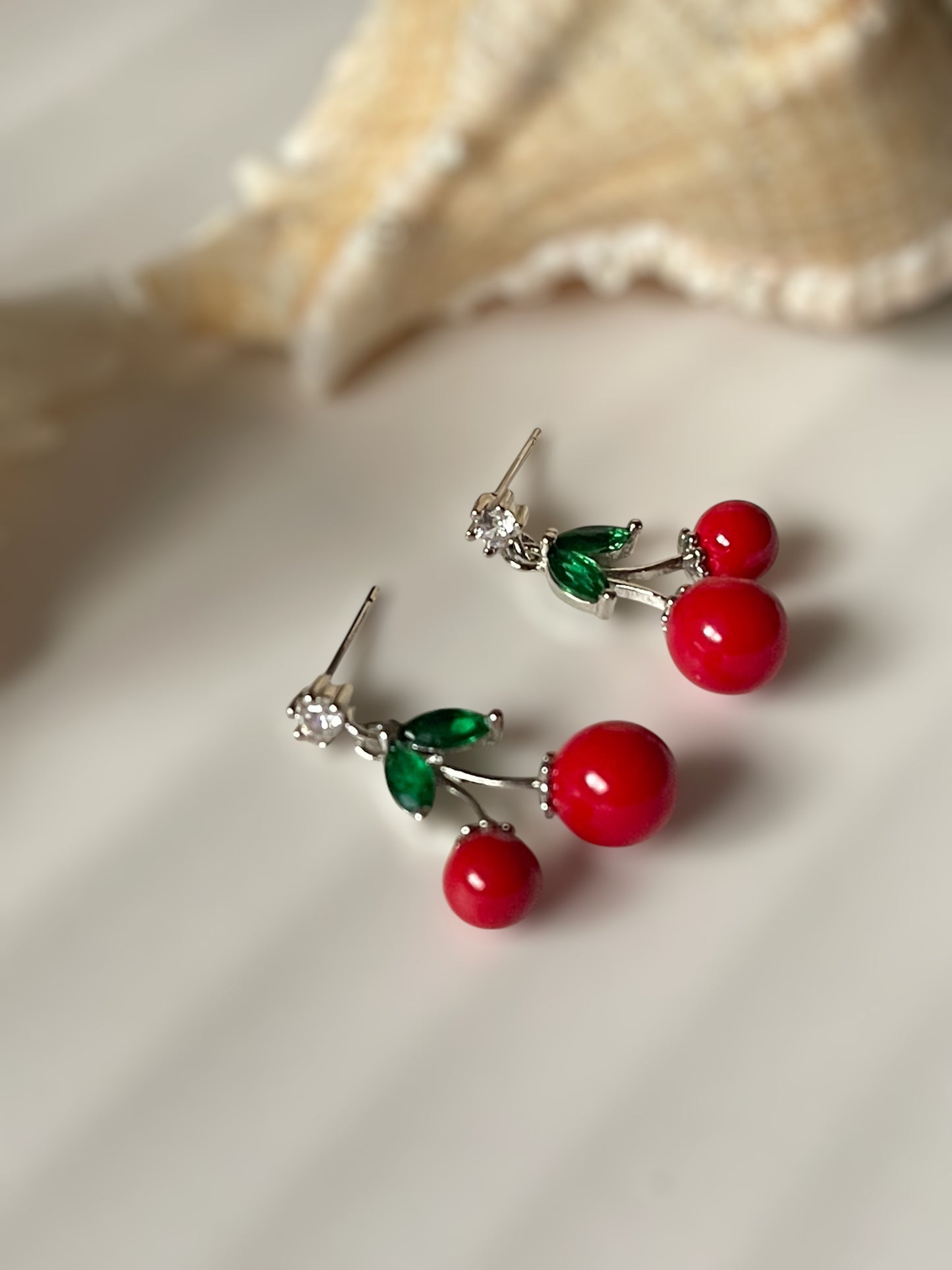 Cherry Loop Earrings