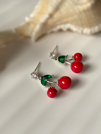 Cherry Loop Earrings