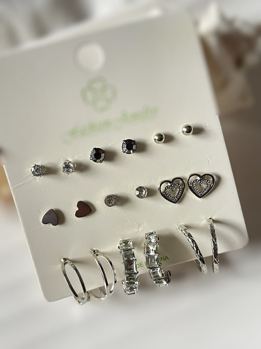 Sunlit pair of 9 earrings
