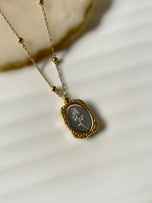 Vintage Rose Necklace