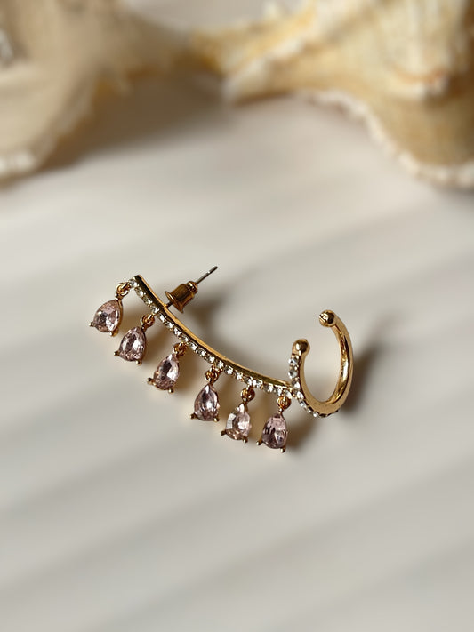 Rose Pink Earcuffs