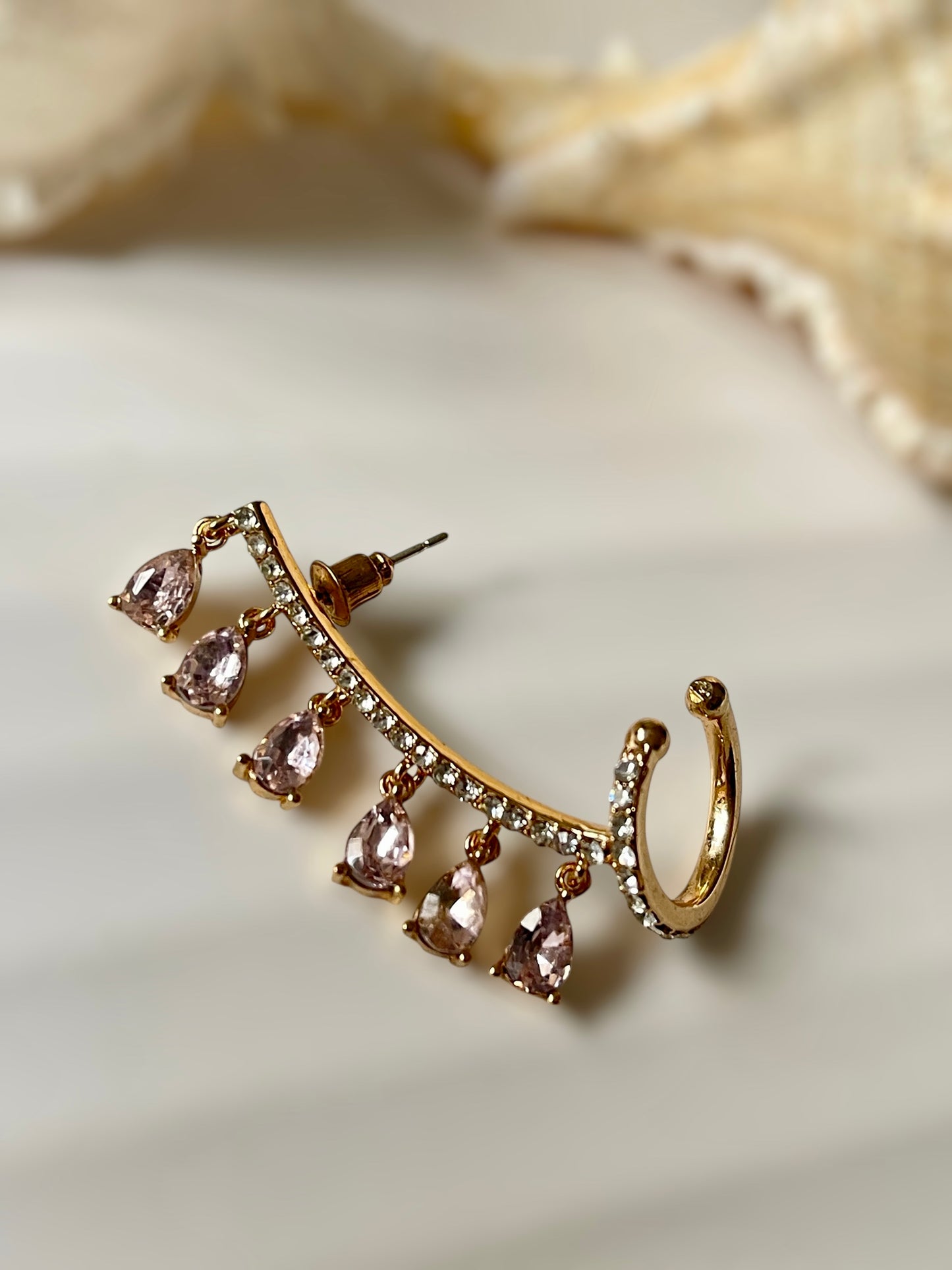 Rose Pink Earcuffs
