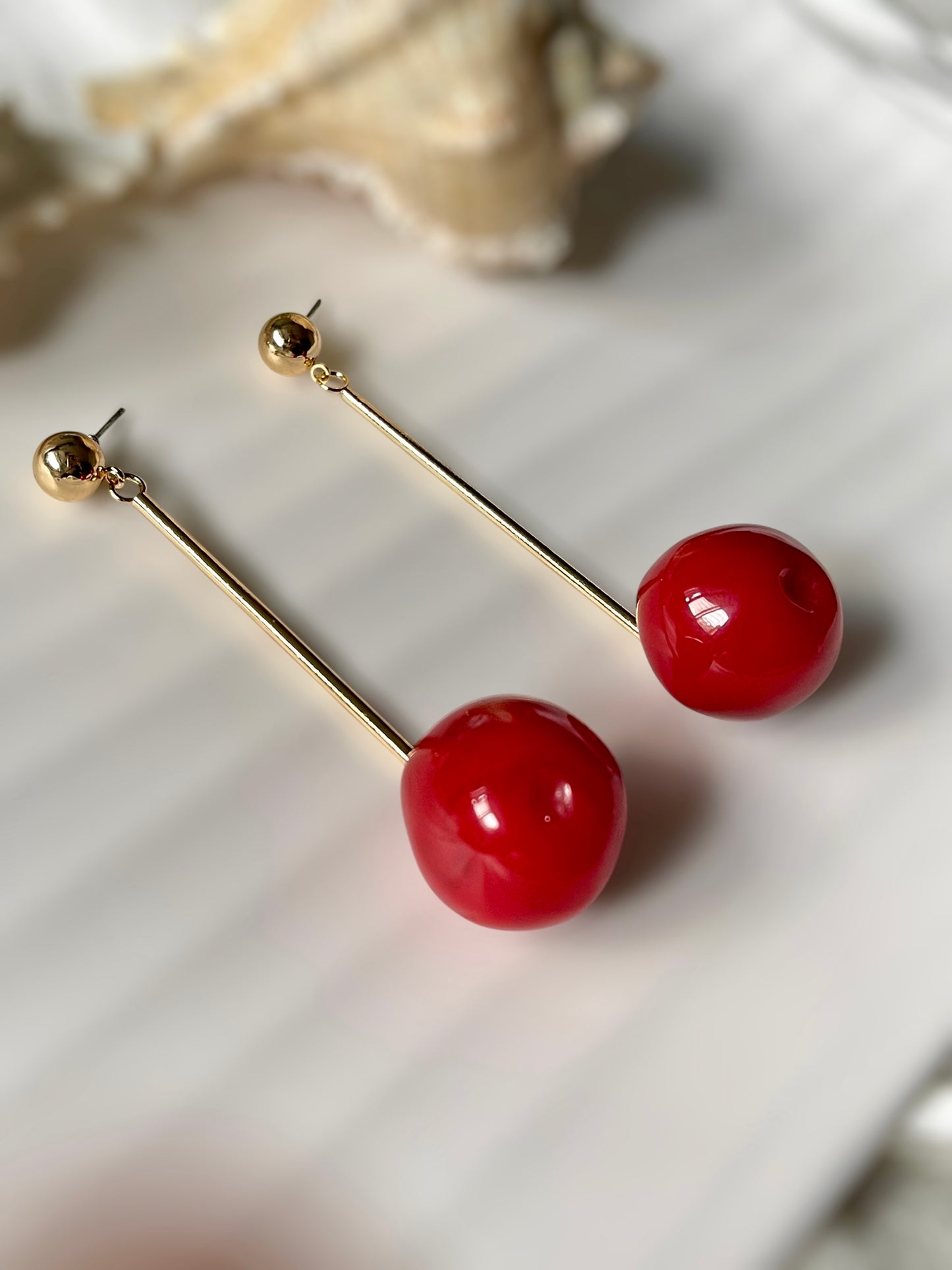 Cherry Dangling Earrings