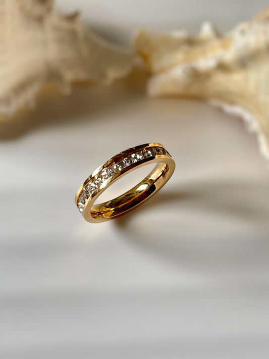 Olive Orbit Ring