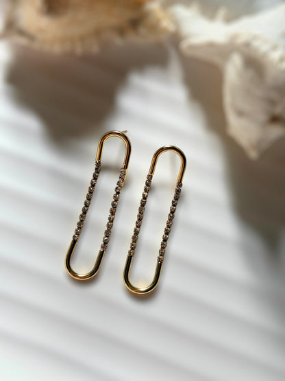 Paperclip Link Earrings