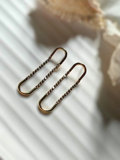 Paperclip Link Earrings