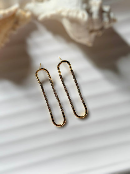 Paperclip Link Earrings