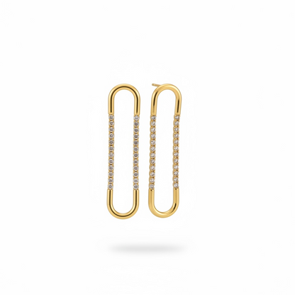 Paperclip Link Earrings